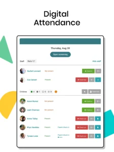 Lilio daycare app attendance tracking feature for Burnaby childcare centers