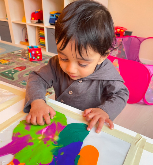 North Burnaby daycare early learning classroom with children participating in activities.