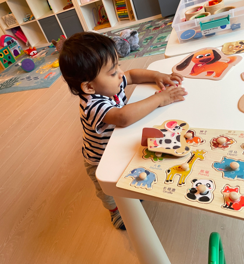 North Burnaby daycare STEM learning activity for early childhood education.